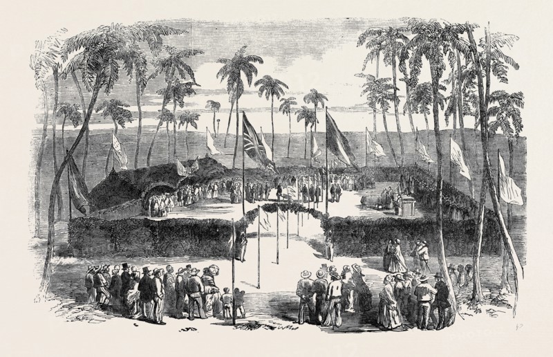 COMMENCEMENT OF THE PERNAMBUCO RAILWAY, ON THE ISLAND OF NOGUEIRA