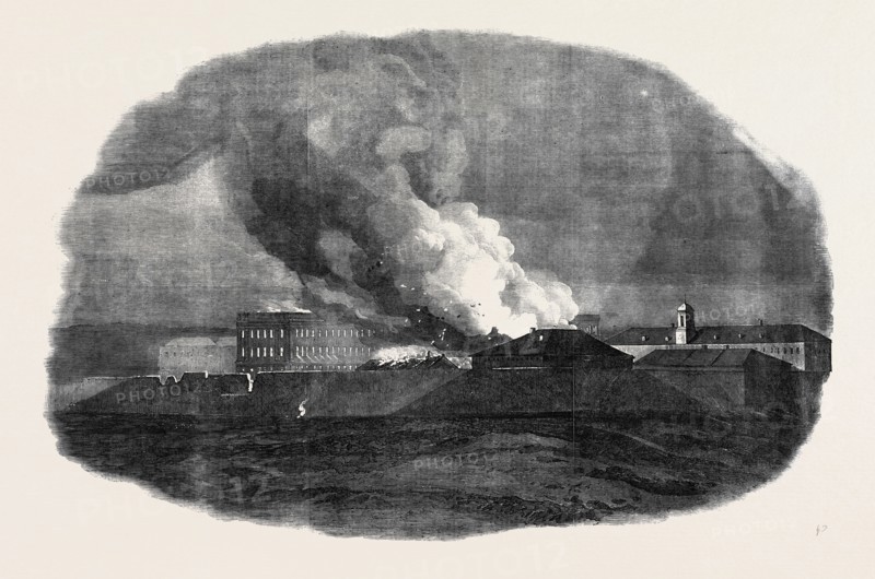 THE SIEGE OF SEBASTOPOL, DESTRUCTION OF THE SOUTHERN PART OF THE LARGE BARRACKS