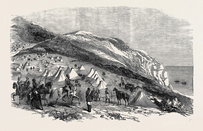 ENCAMPMENT OF OMER PACHA, NEAR SOUCHOUM-KALEH