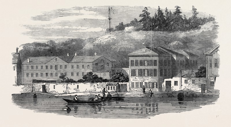 THE SUBMARINE ELECTRIC TELEGRAPH STATION, ON THE BOSPHORUS
