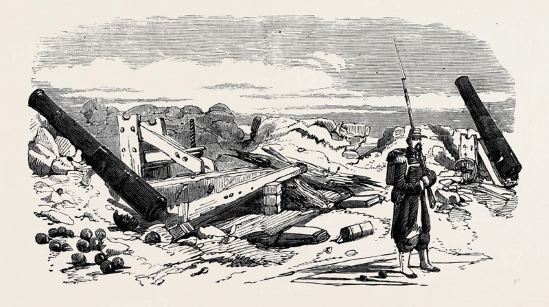 FORT KINBURN: EFFECTS OF THE BOMBARDMENT, OCTOBER 18, 1855