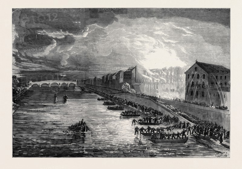GREAT FIRE ON THE QUAI DE BILLY, PARIS