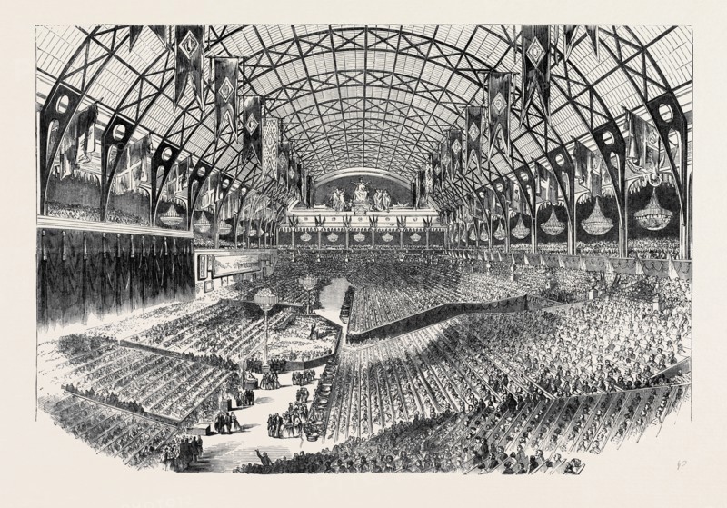GRAND MUSICAL FETE TO THE KING OF SARDINIA, IN THE PALACE OF INDUSTRY AT PARIS