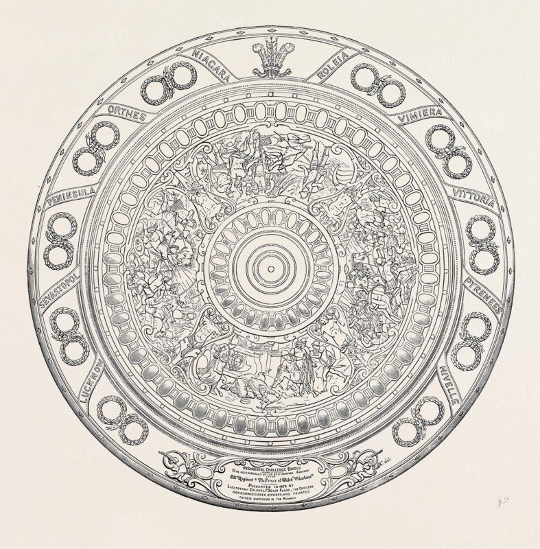 CHALLENGE SHIELD OF THE 82ND REGIMENT, PRINCE OF WALES'S VOLUNTEERS