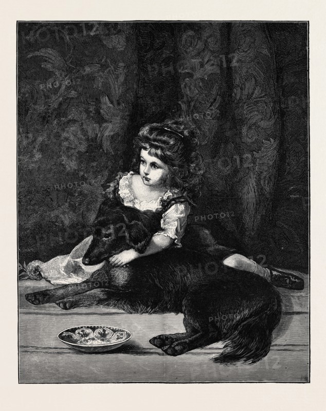 THE FAIR BEAUTY AND THE DARK ONE, FROM THE PICTURE BY J. ARCHER, R.S.A., IN THE EXHIBITION OF THE ROYAL ACADEMY