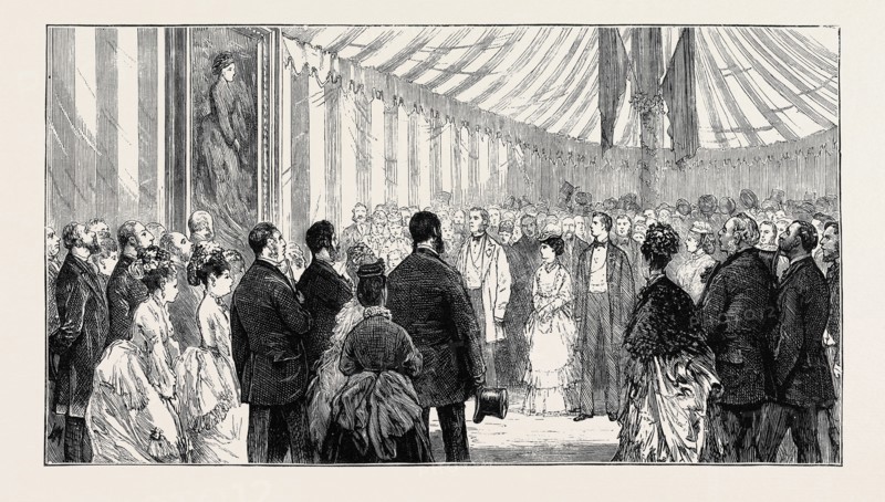 MAJORITY OF EARL GROSVENOR: PRESENTING EARL GROSVENOR WITH THE PORTRAIT OF THE DUCHESS OF WESTMINSTER, AUGUST 29, 1874