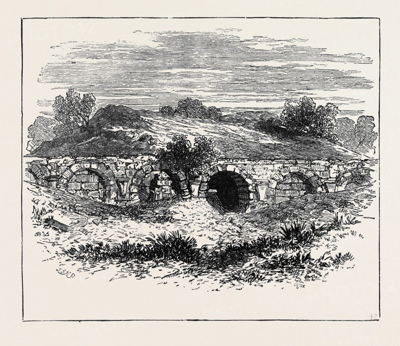 SKETCHES IN THE GREEK ARCHIPELAGO AND THE TROAD: REMAINS OF A THEATRE, ALEXANDRIA TROAS, Greece