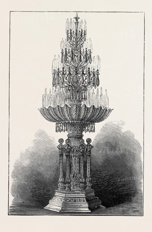 COLOSSAL CRYSTAL FOUNTAIN MADE FOR THE MAHARAJAH OF PUTTIALA, India
