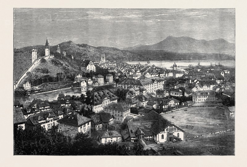 AN AUTUMN TOUR IN SWITZERLAND: GENERAL VIEW OF LUCERNE