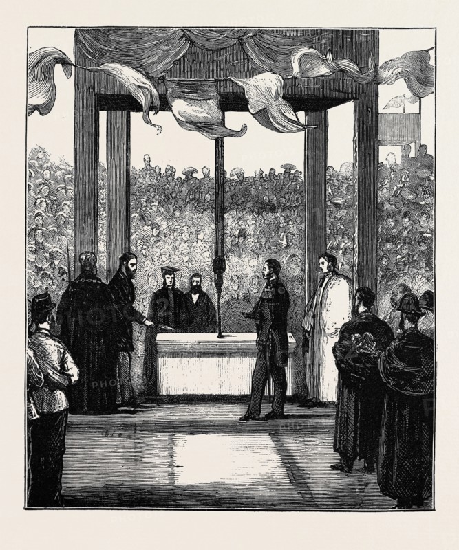 H.R.H. THE DUKE OF EDINBURGH AT LIVERPOOL: LAYING THE FOUNDATION STONE OF THE WALKER ART GALLERY
