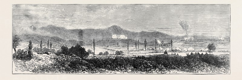 THE CIVIL WAR IN SPAIN: GENERAL VIEW OF OPERATIONS AT THE SIEGE OF IRUN