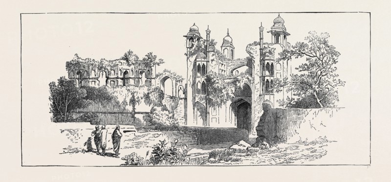 SKETCHES OF ANCIENT BUILDINGS AT DACCA, BENGAL: RUINED GATEWAY