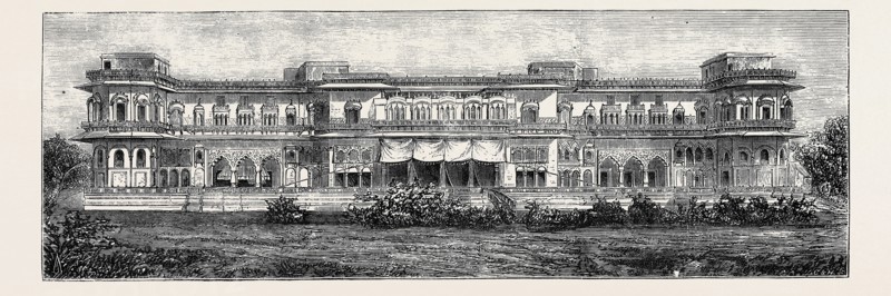 OPENING OF THE FIRST RAJPOOTANA STATE RAILWAY TO ULWAR: THE BANNI BILA'S PALACE, DECEMBER 26, 1874