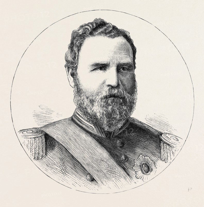 VICE-ADMIRAL SIR FREDERICK BEAUCHAMP PAGET SEYMOUR, G.C.B., COMMANDER-IN-CHIEF OF THE MEDITERRANEAN FLEET BEFORE ALEXANDRIA, EGYPT