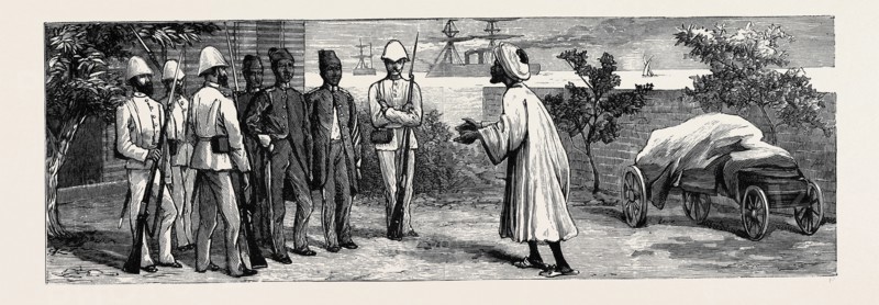 THE WAR IN EGYPT: THE OCCUPATION OF ALEXANDRIA: EGYPTIAN PRISONERS IN THE ARSENAL