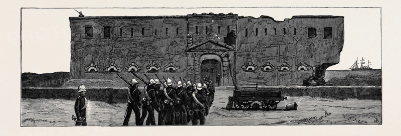 THE WAR IN EGYPT, FORT MEX, ALEXANDRIA: ENTRANCE TO THE CENTRE FORT