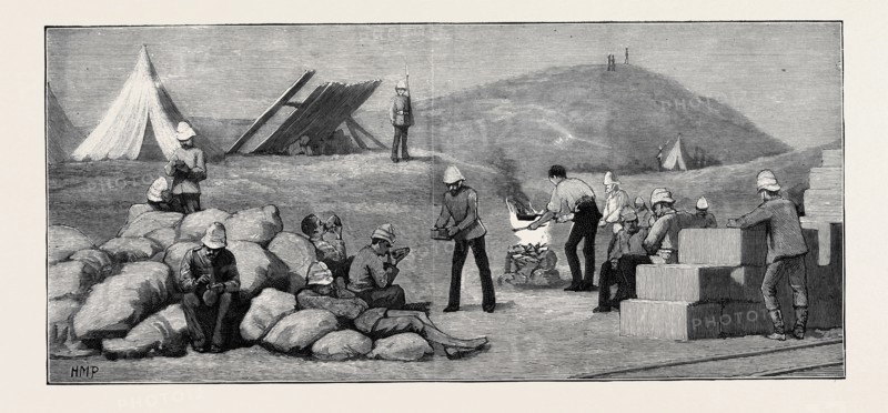 THE WAR IN EGYPT: TEA IN CAMP AT TEL-EL-MAHUTA, SEPTEMBER 1, TEN P.M.
