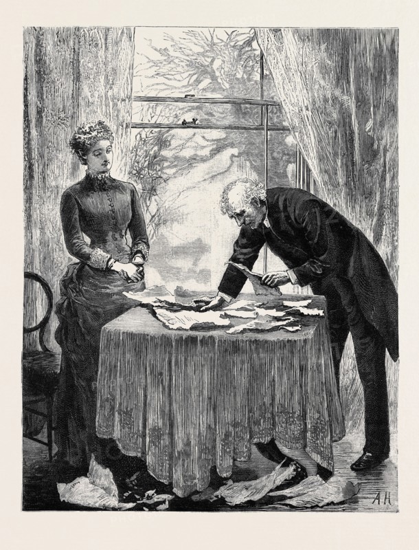 KIT, A MEMORY; BY JAMES PAYN: Mr. Penryn pieced together the fragments of the newspaper, and arranged them on the table.
