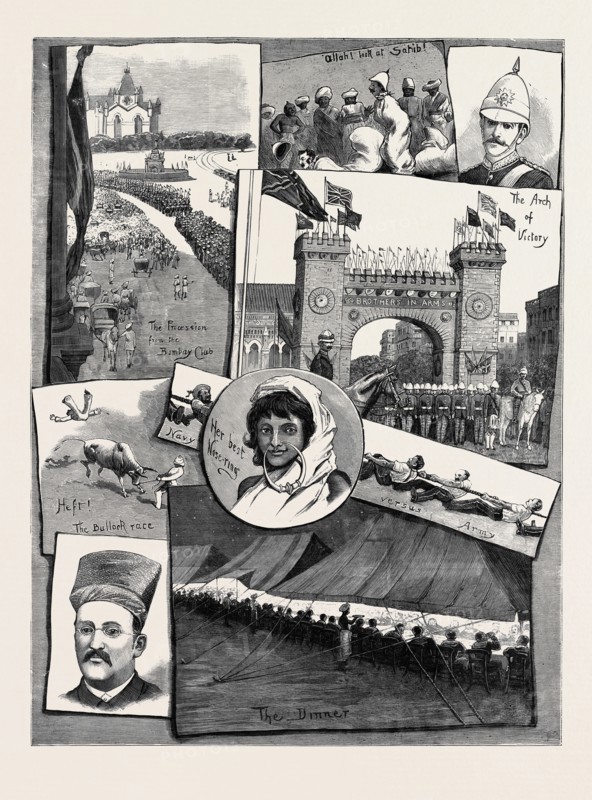 THE RECENT CAMPAIGN IN EGYPT: FESTIVITIES AT BOMBAY IN HONOUR OF THE RETURN OF THE INDIAN CONTINGENT