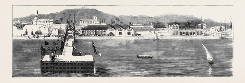 THE NEW IRON PIER AND CUSTOM HOUSE, LARNAKA, CYPRUS