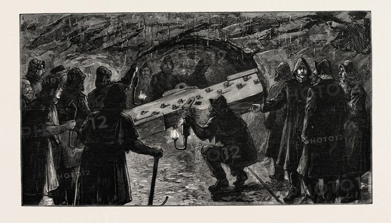 THE NEW RAILWAY TUNNEL UNDER THE RIVER MERSEY, CONNECTING BIRKENHEAD WITH LIVERPOOL, BREAKING DOWN THE LAST PARTITION