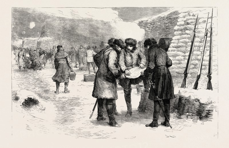 GORDON IN THE CRIMEA, 1855, IN THE TRENCHES BEFORE SEBASTOPOL. His first definite order on active service...was to effect a junction by means of rifle-pits between the French and English sentries who were stationed in advance of the trenches."