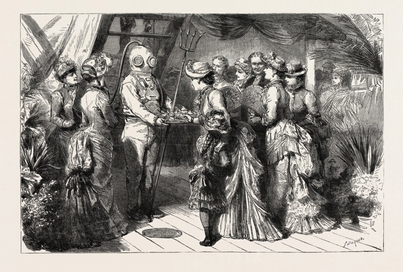 AN AFTERNOON PARTY ON BOARD H.M.S. "AUDACIOUS" AT HONG KONG