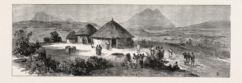 WITH ADMIRAL SIR W. HEWETT'S EMBASSY TO KING JOHN OF ABYSSINIA: KING JOHN'S PALACE AT ADOWA