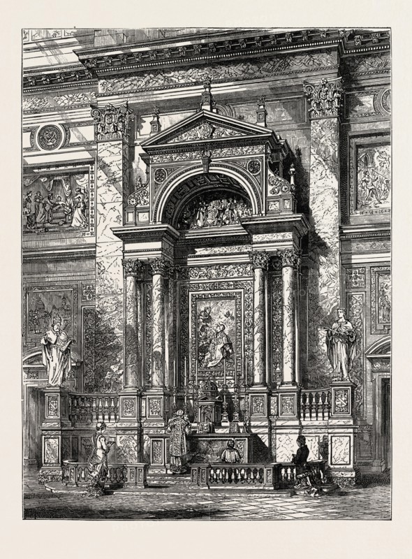 THE NEW ORATORY CHURCH AT BROMPTON: THE ALTAR OF ST. PHILIP NERI