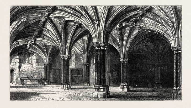 CRYPT OF THE GUILDHALL, LONDON, UK
