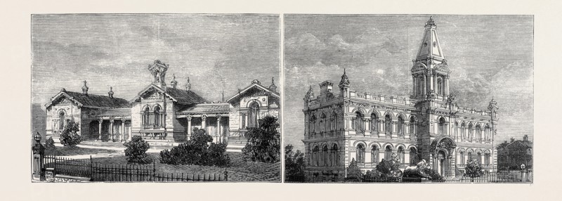 SALTAIRE HIGH SCHOOLS (LEFT), SALTAIRE CLUB AND INSTITUTION (RIGHT)