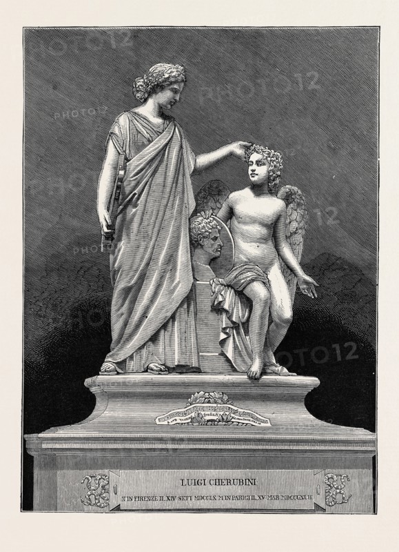 MONUMENT TO CHERUBINI, THE MUSICAL COMPOSER, IN THE CHURCH OF SANTA CROCE, FLORENCE
