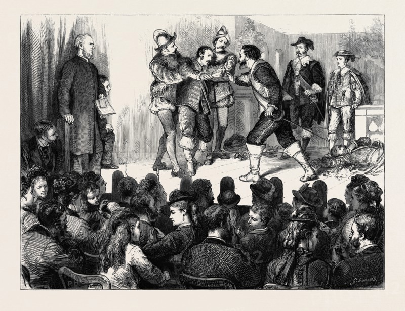 SCENE FROM THE DRAMA OF "DON GUZMAN", AT A SOIRÃâE OF THE ROYAL ASSOCIATION IN AID OF THE LONDON DEAF AND DUMB