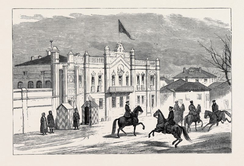 THE EASTERN QUESTION: IN THE RUSSIAN CAMP, KISCHINEFF: THE QUARTERS OF THE GRAND DUKE NICHOLAS, COMMANDER-IN-CHIEF