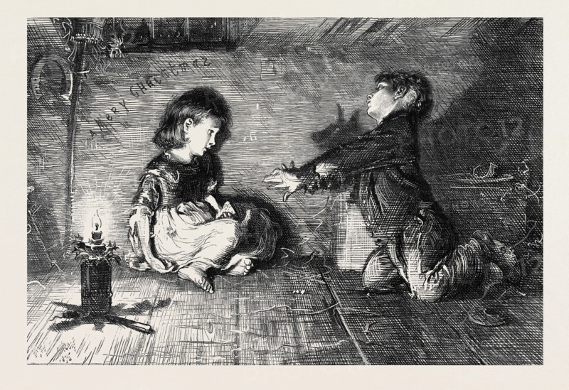 "CHILDREN OF THE GREAT CITY" FROM THE PICTURE BY F.W. LAWSON, 1877
