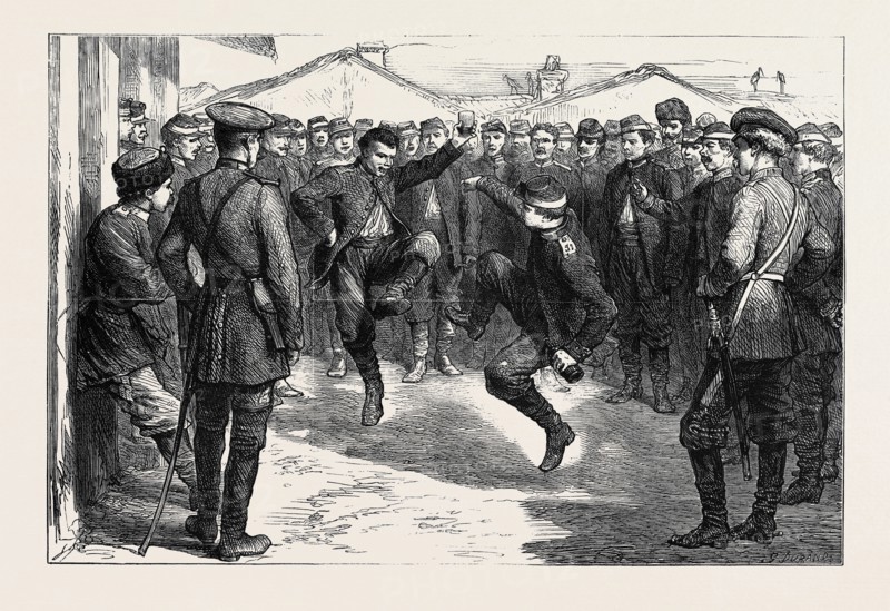 THE WAR IN THE EAST, WITH THE RUSSIANS: A DANCE OF THE THIRTY-FIRST REGIMENT OF FOOT