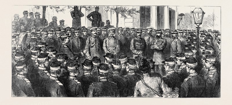 THE WAR IN THE EAST, PRINCE CHARLES' JOURNEY FROM BUCHAREST TO KALAFAT: AN AL FRESCO CONCERT BY RUSSIAN SOLDIERS AT POTOVA