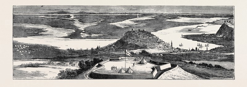 THE WAR IN THE EAST: WITH THE TURKS, TOULCHA, ON THE DANUBE, OPPOSITE ISMAILIA