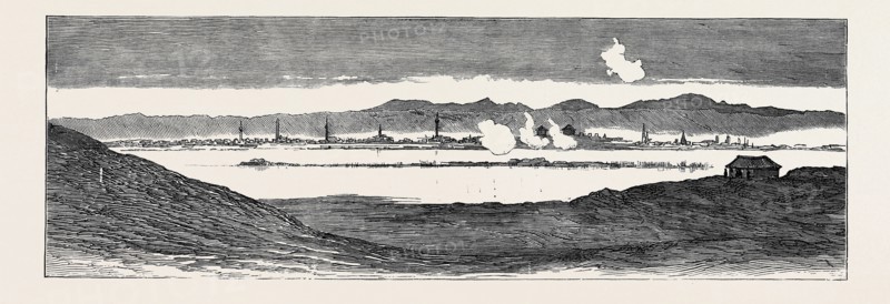 THE WAR IN THE EAST: UNDER FIRE, SHELLS FROM WIDDIN