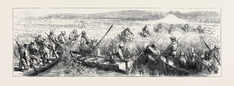 THE WAR IN THE EAST, WITH THE RUSSIANS ON THE DANUBE: A PICKET SKIRMISH IN THE DOBRUDSCHA, NEAR GALATZ