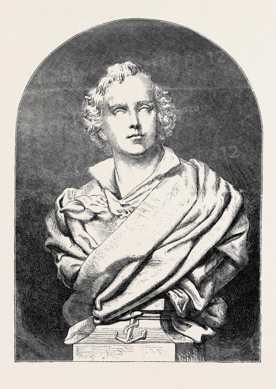 BUST OF WAGHORN, Erected at Port Said, on the banks of the Suez Canal, by M. de Lesseps, 1870