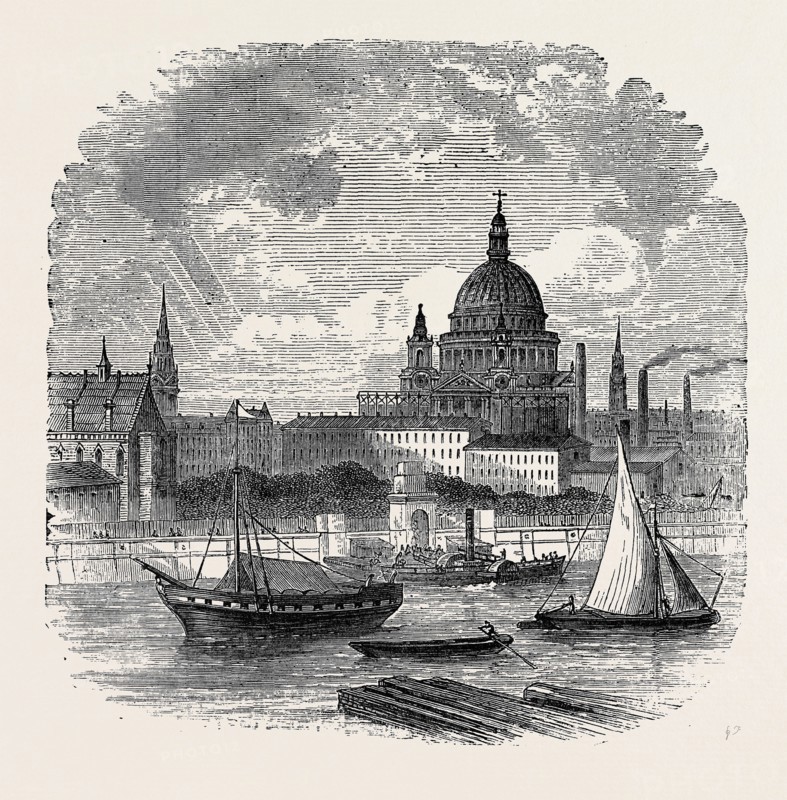 VIEWS ON THE EMBANKMENT, LONDON, 1870