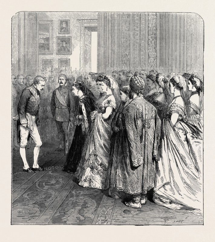 COURT AT BUCKINGHAM PALACE, LONDON, 1870
