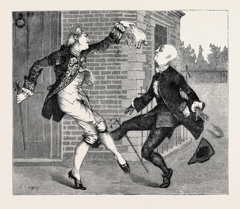SCENE FROM THE "HEIR-AT-LAW" AT THE STRAND THEATRE, LONDON, 1870