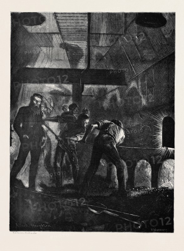 ON THE ATLANTIC STEAMER: THE STOKE HOLE, 1870