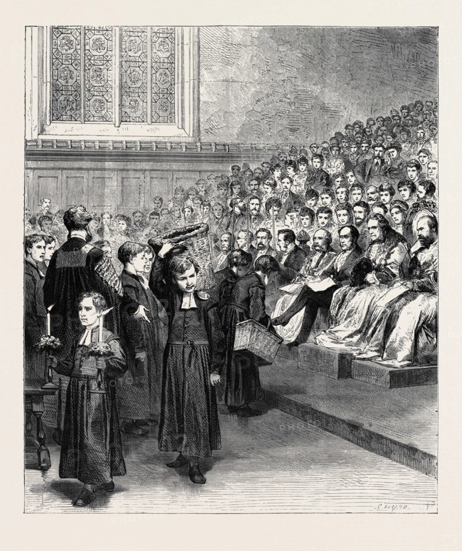 PUBLIC SUPPER AT CHRIST'S HOSPITAL, 1870