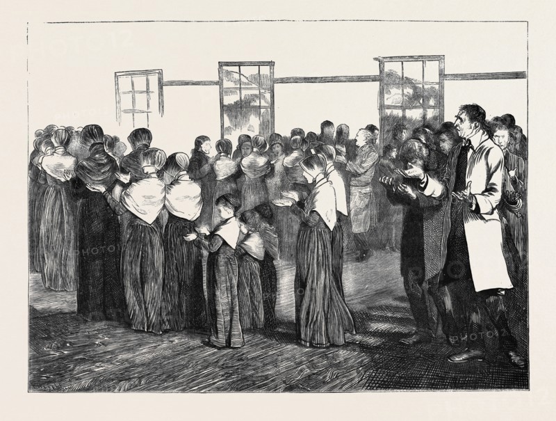 SHAKERS AT MEETING. THE FINAL PROCESSION, 1870