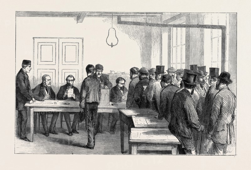 THE PLEBISCITUM. CIVILIANS VOTING, 1870