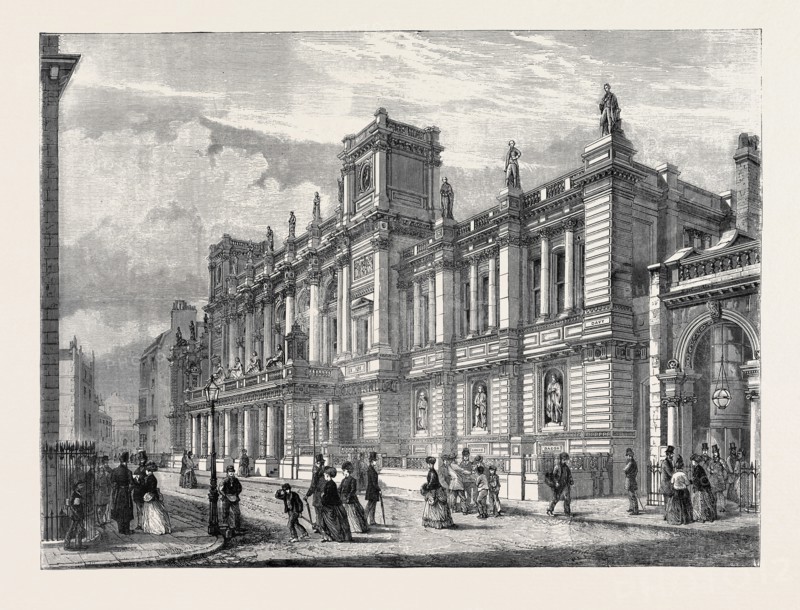THE NEW LONDON UNIVERSITY BUILDINGS, BURLINGTON GARDENS, 1870