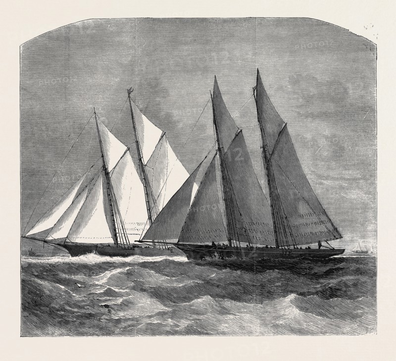 THE ANGLO-AMERICAN YACHT RACE BETWEEN THE SAPPHO AND THE CAMBRIA, 1870